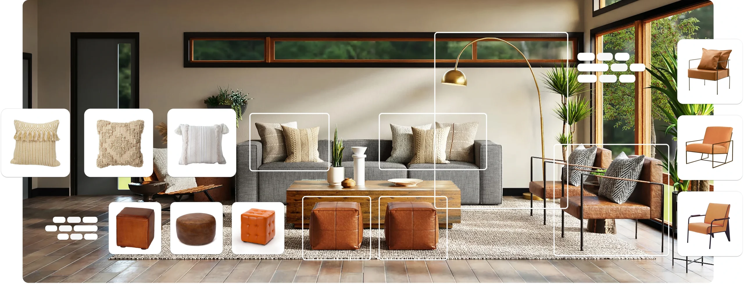 Use artificial intelligence to identify, tag, and quickly search for individual home decor items in your collection.